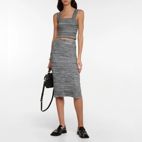 8. NWT PROENZA SCHOULER WHITE LABEL KNIT MIDI SKIRT SIZE XS - Picture 1 of 6